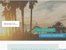 Tablet Screenshot of liveatoceanpalmsandpalisades.com